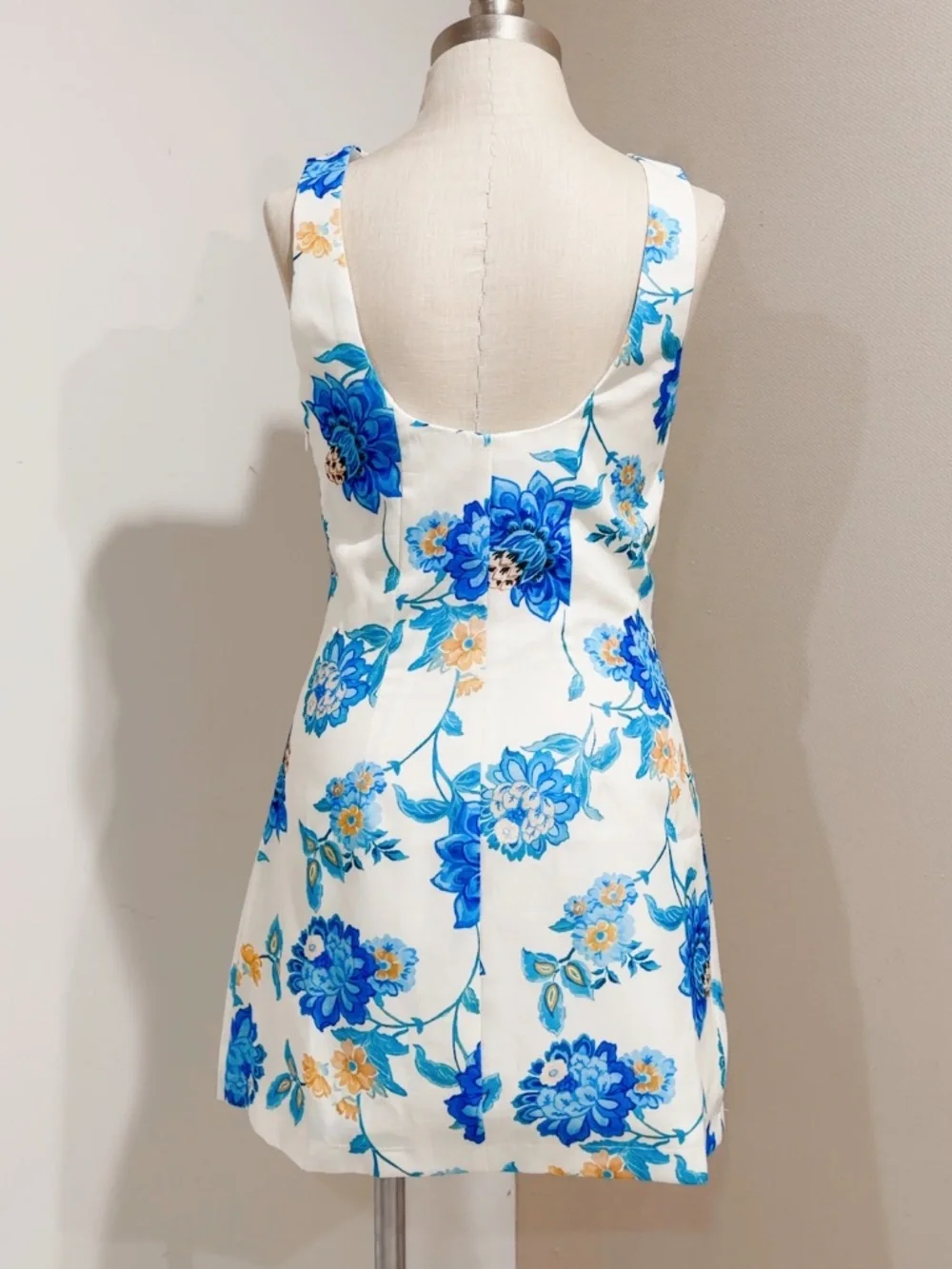 Commense Women's Floral Backless A-Line Mini Dress Size S - Picture 5 of 11